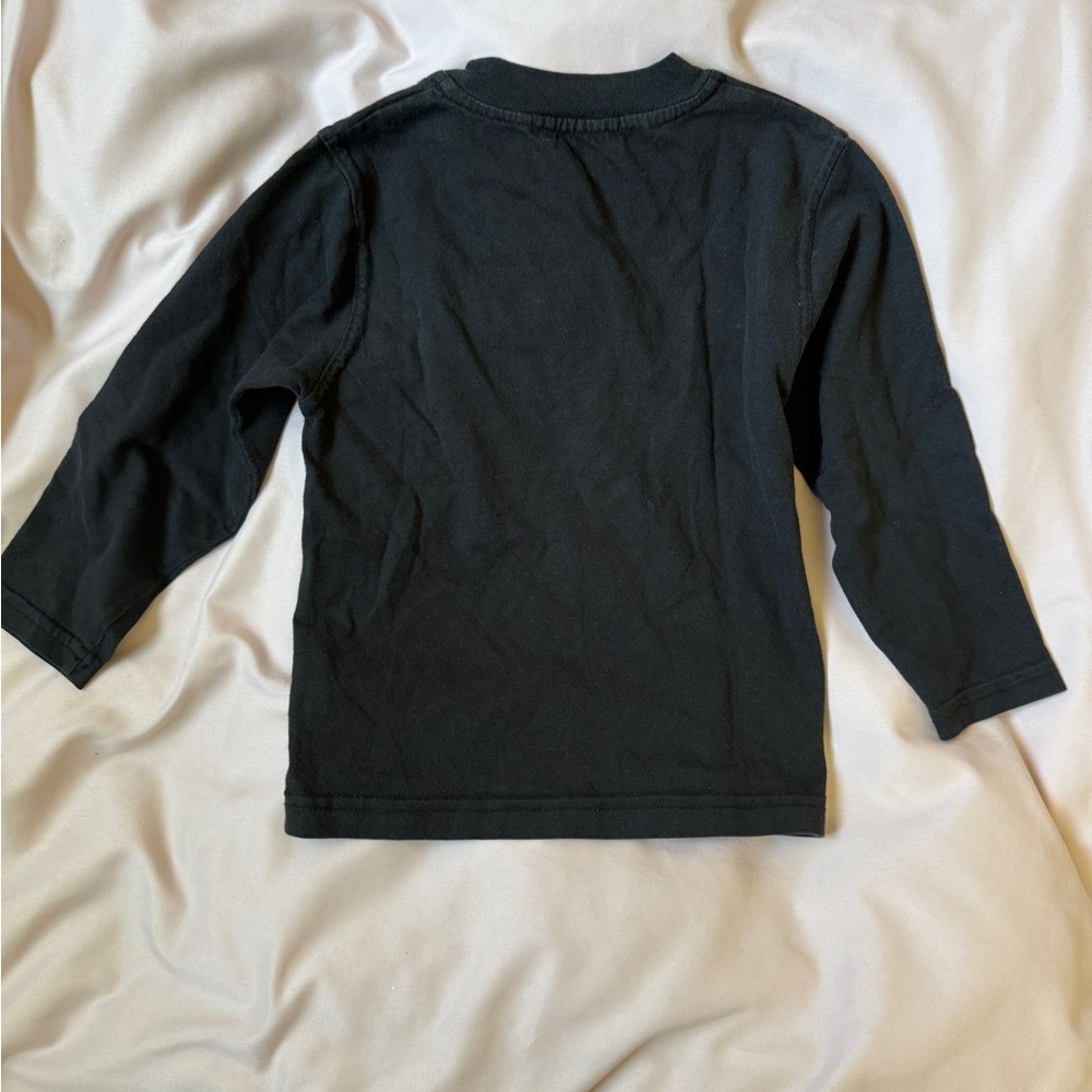 Kids Black Long Sleeve Shirt - Picture 4 of 6